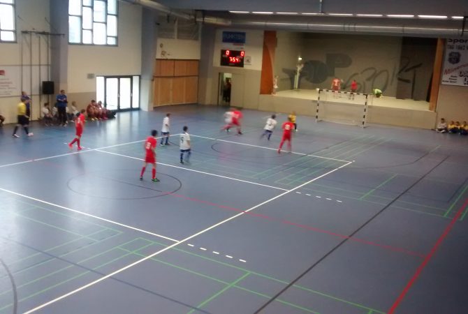 Spielaufbau Hallenfußball