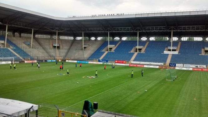 Trainingseinheit im Carl-Benz-Stadion, Mannheim
